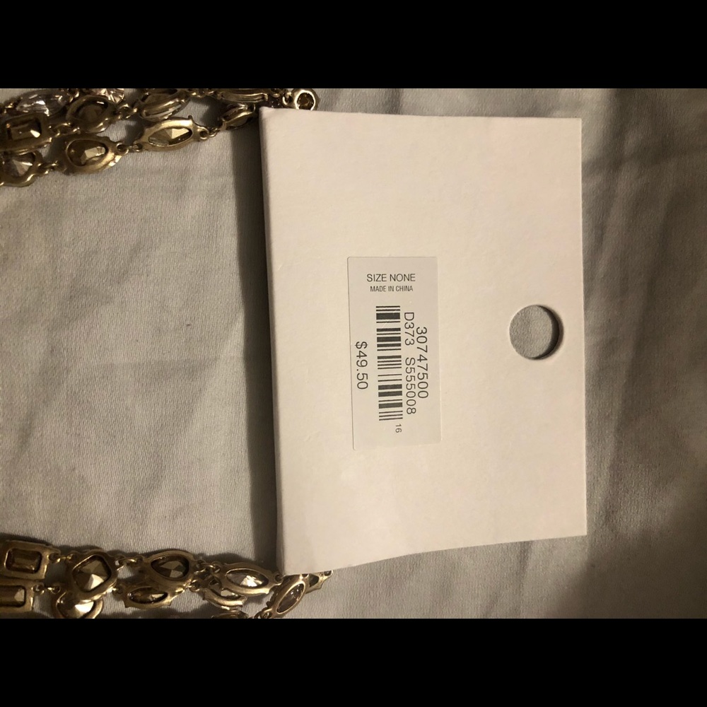 New LOFT Rhinestone Necklace - Picture 4 of 6